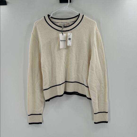 Barbour Sweaters - Barbour Women's Rochelle Knitted Jumper - Cloud - 12 - New with tags